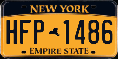 NY license plate HFP1486