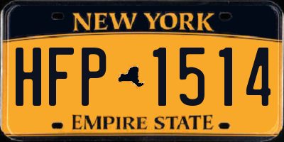 NY license plate HFP1514