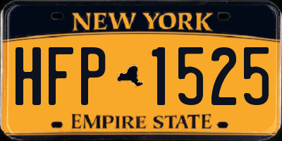 NY license plate HFP1525