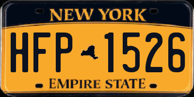 NY license plate HFP1526