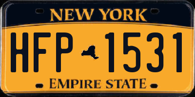 NY license plate HFP1531