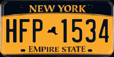 NY license plate HFP1534