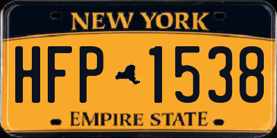 NY license plate HFP1538