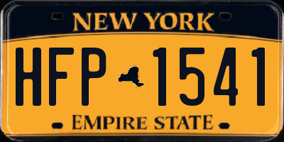 NY license plate HFP1541