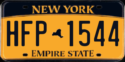 NY license plate HFP1544