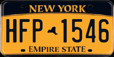 NY license plate HFP1546