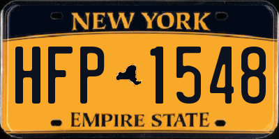 NY license plate HFP1548