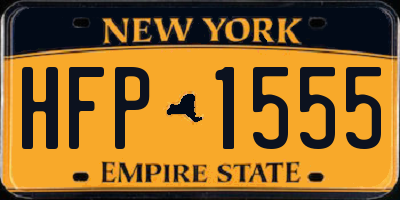 NY license plate HFP1555