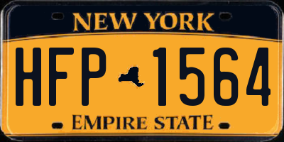 NY license plate HFP1564