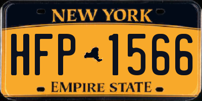 NY license plate HFP1566