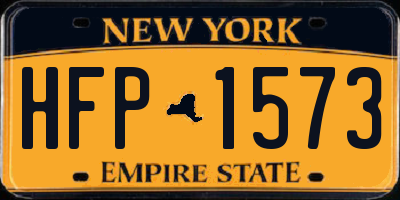 NY license plate HFP1573