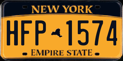 NY license plate HFP1574