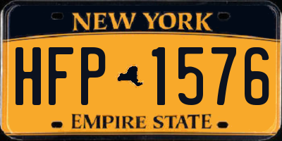 NY license plate HFP1576