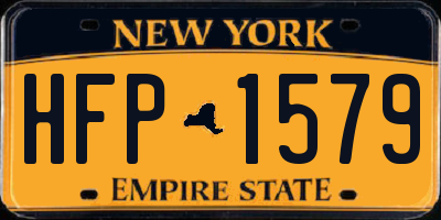 NY license plate HFP1579