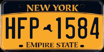 NY license plate HFP1584