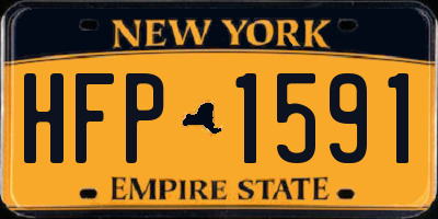 NY license plate HFP1591
