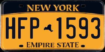 NY license plate HFP1593