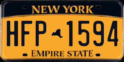 NY license plate HFP1594