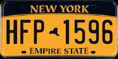 NY license plate HFP1596