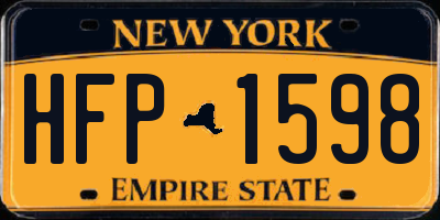 NY license plate HFP1598
