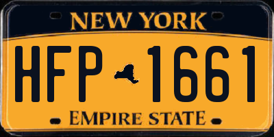 NY license plate HFP1661
