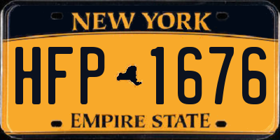 NY license plate HFP1676