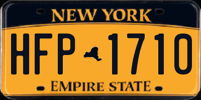 NY license plate HFP1710