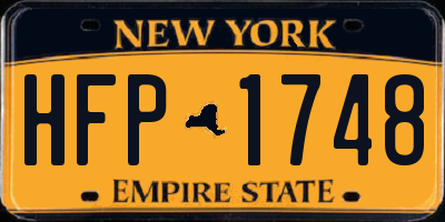 NY license plate HFP1748