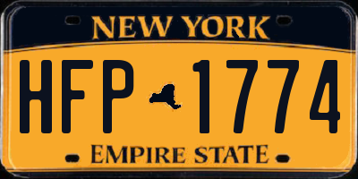 NY license plate HFP1774