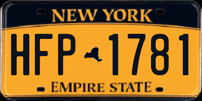 NY license plate HFP1781