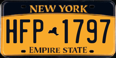 NY license plate HFP1797