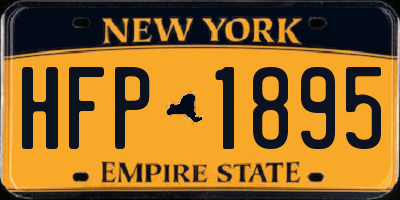 NY license plate HFP1895