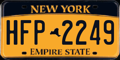 NY license plate HFP2249