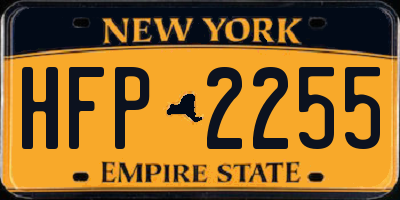 NY license plate HFP2255