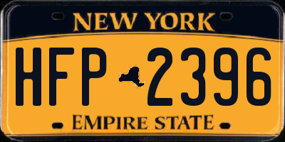 NY license plate HFP2396