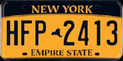 NY license plate HFP2413