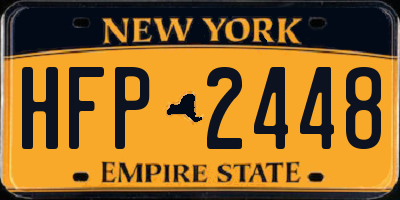 NY license plate HFP2448