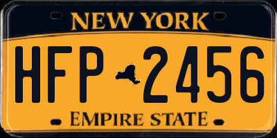 NY license plate HFP2456