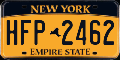 NY license plate HFP2462
