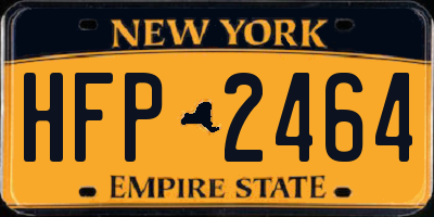 NY license plate HFP2464