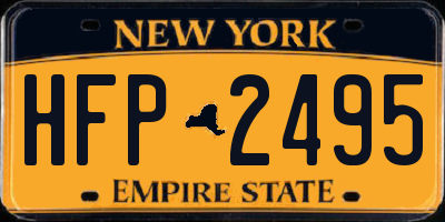 NY license plate HFP2495