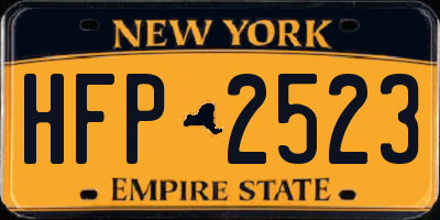 NY license plate HFP2523