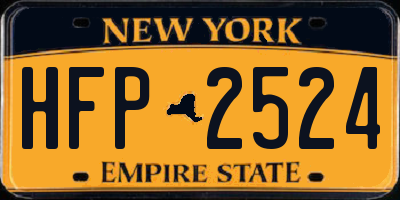 NY license plate HFP2524