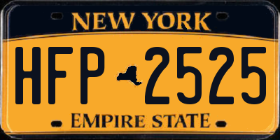 NY license plate HFP2525