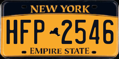 NY license plate HFP2546