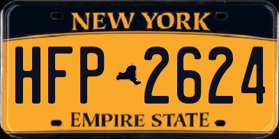 NY license plate HFP2624