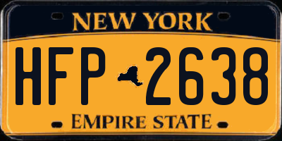 NY license plate HFP2638