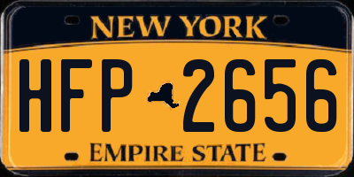 NY license plate HFP2656