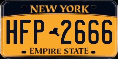 NY license plate HFP2666