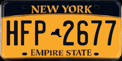 NY license plate HFP2677